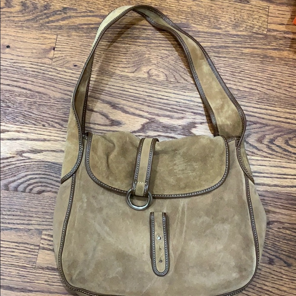 Jcrew suede bag